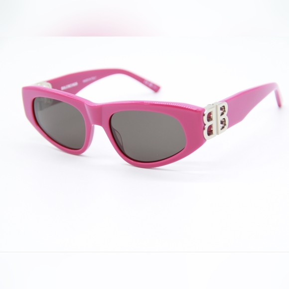 NEW BALENCIAGA SUNGLASSES BB0095S 017 PINK UNISEX EYEWEAR BALENCIAGA - Picture 4 of 12